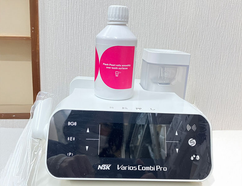 八千代緑が丘駅より徒歩1分の歯医者、公園都市プラザわかば歯科のエアフロー