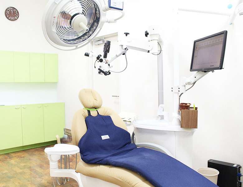八千代緑が丘駅より徒歩1分の歯医者、公園都市プラザわかば歯科のオペ室